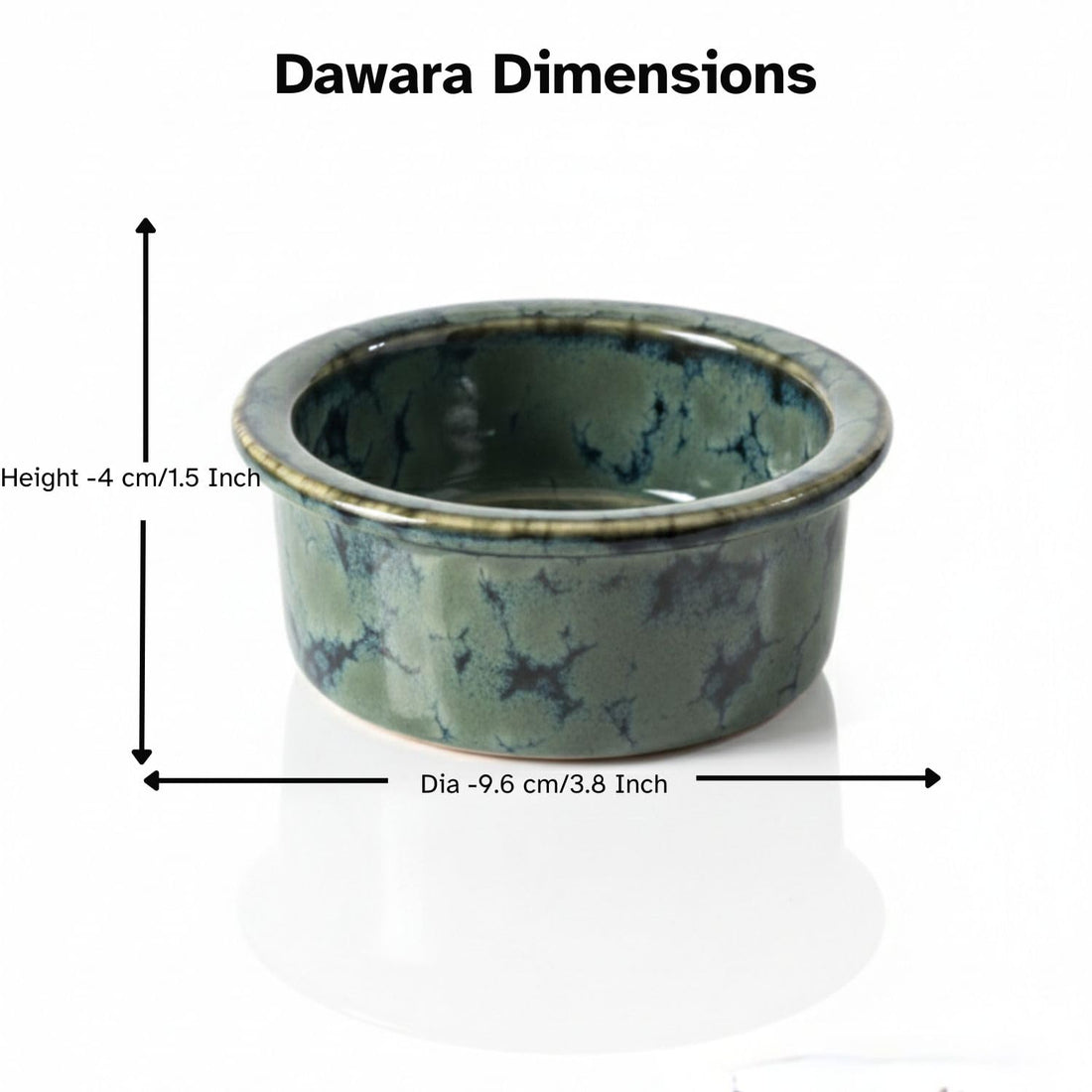 Freakway Premium Signature Ceramic Dawara Set, Tea Dabara Set, Tumbler Set for Authentic South Indian Filter Coffee, Serving Drinkware, 130 ml, Set of 1 Grey Blue Reactive Glaze