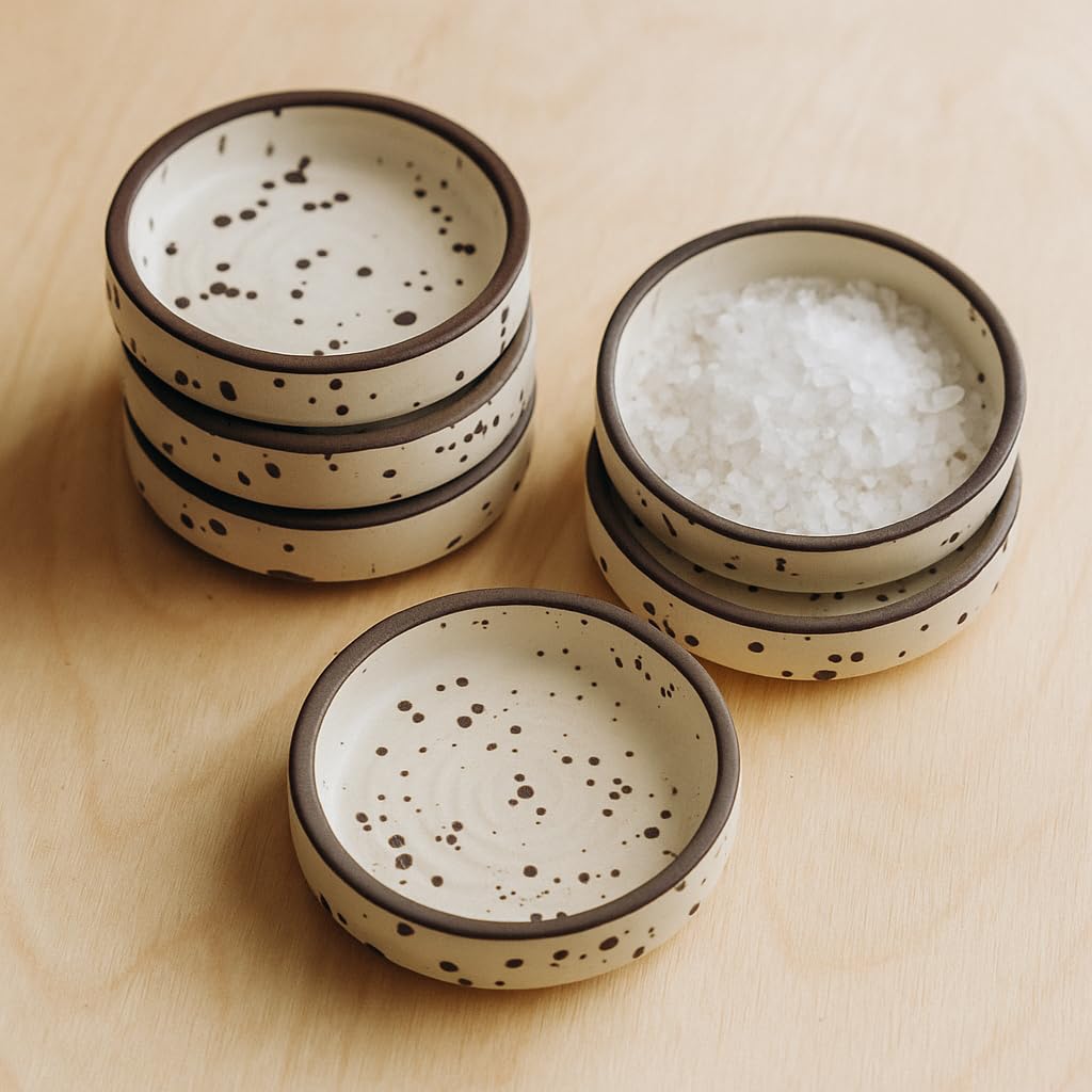 Freakway Handpainted Moroccan/Umrao Pattern Ceramic Dip Bowl/Chutney Bowl/Pickle Bowl/Sauce Bowl/Small Katori Set in Round Shape (40 ML, Small, Set of 2)