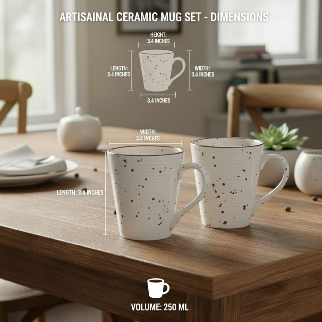 Freakway Matte Finish Ceramic Mug – Elegant, Sturdy & Gift-Ready Set of 2