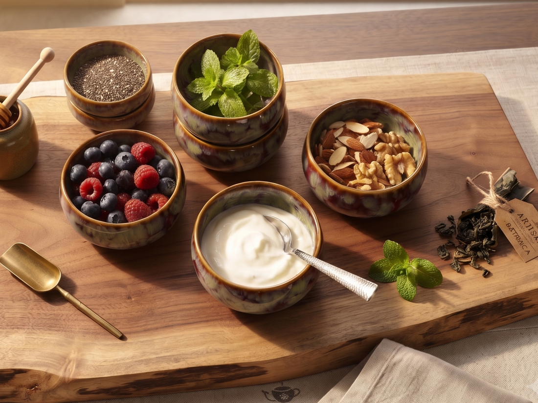 Freakway Artisan Crystalline Glaze Ceramic Bowls (Set of 4)